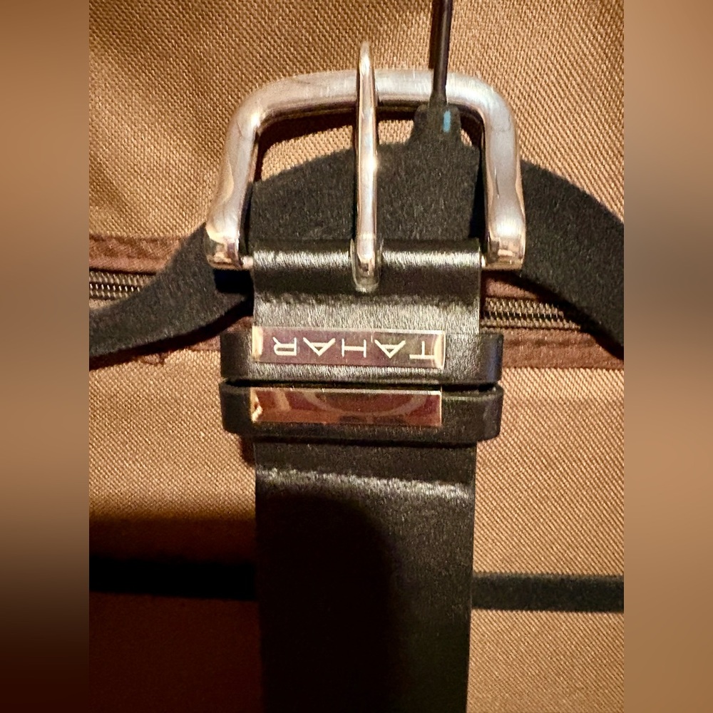 Tahari Black and Brown Men's Belt Bag